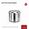 Batter Stainless Steel Round Shape Canisters / Mavu Dabba / Kitchen Storage Containers - 2 L, 3.5 L, 5 L, 7 L, 10 L, 13 L