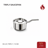Triply Saucepan with Stainless Steel Lid