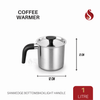 Stainless Steel Tea/Coffee/Milk Warmer with Lid and Bakelite handle | Heat-Resistant Handle | Anti-Scald Milk Effortless to Clean | Saucepan for Breakfast Making
