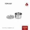 Thick-Ply Stainless Steel Tope with Inner Lid | Storage Bowl with Lid | Flat Bottom | 1000ML, 1500ML, 1900 ML, 2400ML, 2800ML, 3700ML, 4300ML, 5200ML, 6100ML