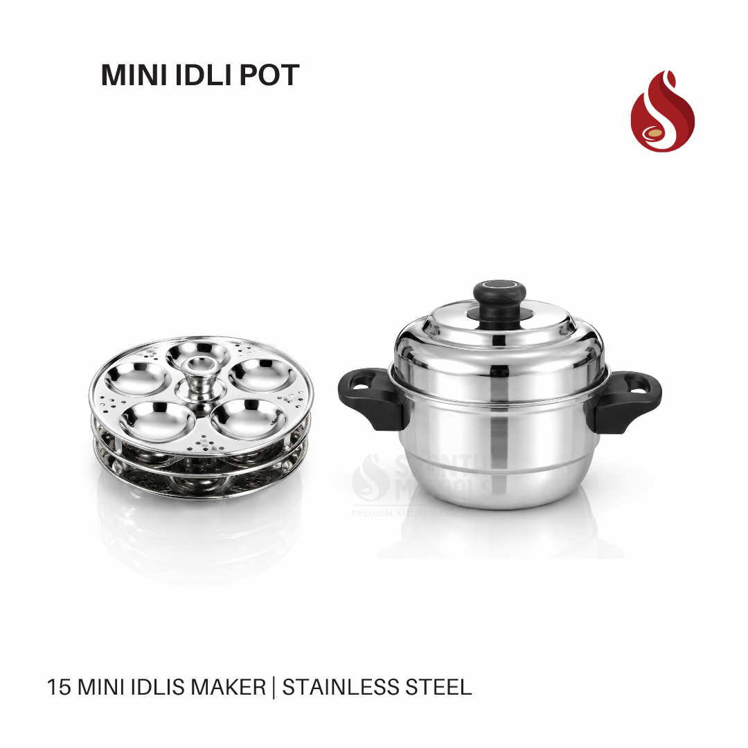 Stainless Steel Multi-Use Idli Pot Set | Multi Idli Kadai set | Multipurpose Idli, Dhokla Maker and Steamer