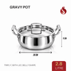 Praylady Triply Belly Shape Gravy Pot with Lid & Handle | Gravy Cooking Pot