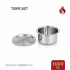Thick-Ply Stainless Steel Tope with Inner Lid | Storage Bowl with Lid | Flat Bottom | 1000ML, 1500ML, 1900 ML, 2400ML, 2800ML, 3700ML, 4300ML, 5200ML, 6100ML