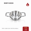 Triply Baby Chef Baby Kadai with Riveted Handle – 14 CM