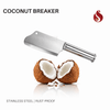 Stainless Steel Coconut Breaker with Round Handle