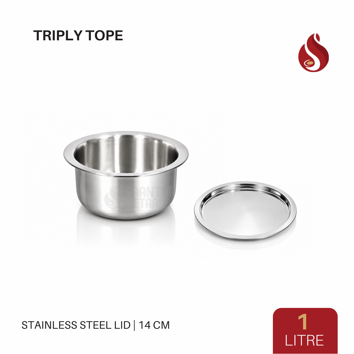 Triply Tope – Premium Stainless Steel Storage Bowl with Lid