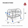 Stainless Steel 2 Tier Dish Rack for Kitchen | Utensils Stand for Kitchen | Utensils Drying Rack Organizer for Kitchen