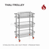 Premium Stainless Steel 3-Tier Drying Trolley