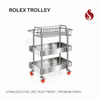 Premium Stainless Steel 3-Tier Drying Trolley