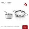 Aadi Saravedi – Triply 3 Pcs Cookware Combo Set 1