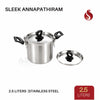 Premium Stainless Steel Annapathiram | Rice Pot with Strainer Lid & Lock-Free Bakelite Handles