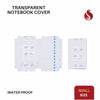 Transparent Notebook Wrapper with Label (Self-Adhesive Book Cover) – 30 Sheet Bundle Pack