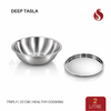 Triply Stainless Steel Deep Tasla with Stainless Steel Inner Lid