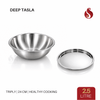 Triply Stainless Steel Deep Tasla with Stainless Steel Inner Lid