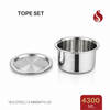 Thick-Ply Stainless Steel Tope with Inner Lid | Storage Bowl with Lid | Flat Bottom | 1000ML, 1500ML, 1900 ML, 2400ML, 2800ML, 3700ML, 4300ML, 5200ML, 6100ML