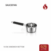 Triply Stainless Steel Saucepan with Sandwich Bottom