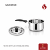 Stainless Steel Saucepan with Lid - 1L, 1.5L, 2L, 2.5L