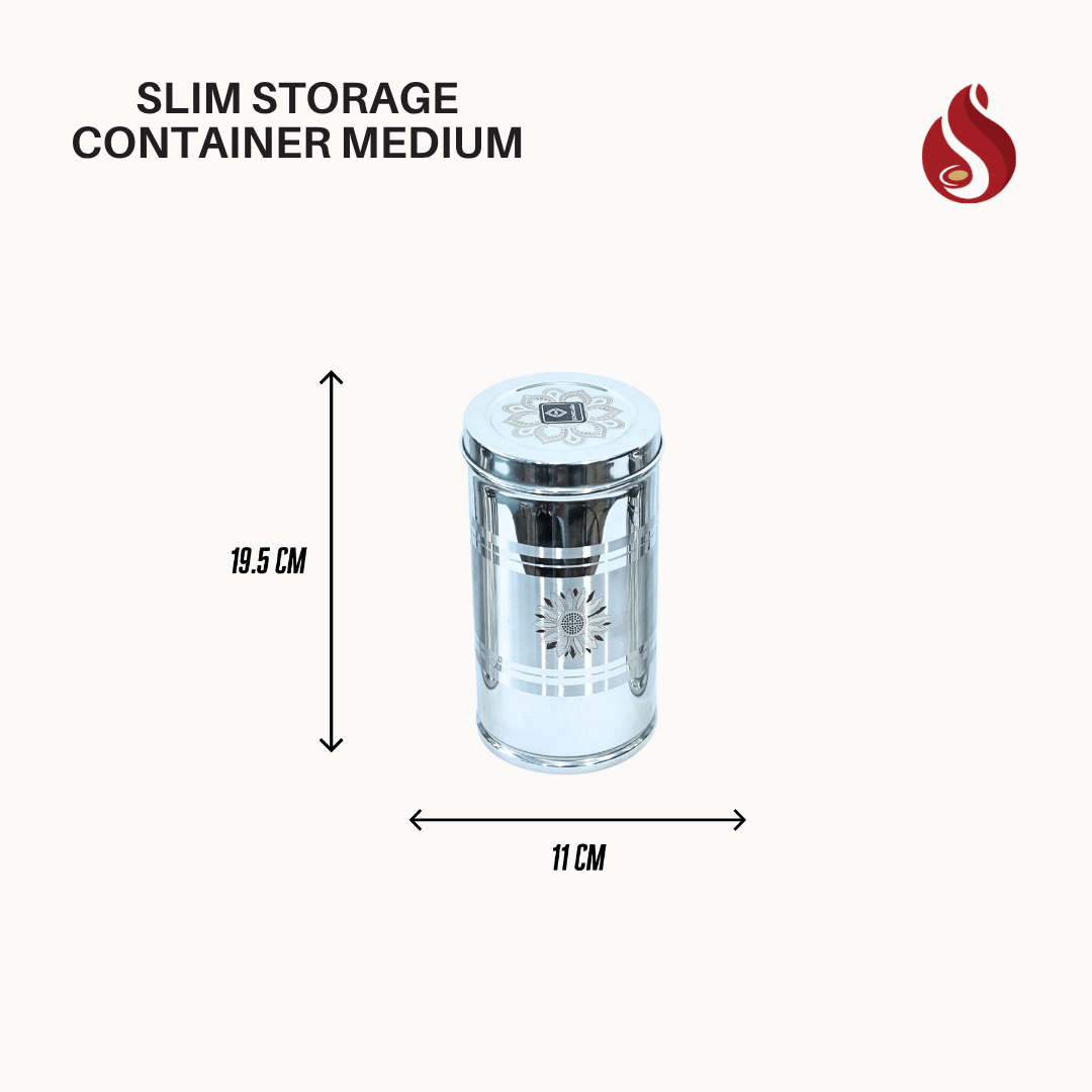 Stainless Steel Container Deep Storage Box with Locking System Food Grains for Home and Kitchen