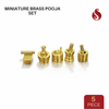 Miniature Brass Pooja Set (5-Piece)