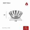 Thick-Ply Stainless Steel Tasla | Flat Bottom | Multiuse Tasla | 1.2L, 1.7L, 2.1L, 2.7L, 3.4L, 4.5L