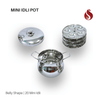 Stainless Steel Belly Shape Mini Idli Pot with Handle / Gravy Pot – 20 Mini Idli Maker