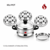 Premium Stainless Steel Idli Pot with Idli Plates & Idiyappam Plate (6 Idli / 8 Idli / 12 Idli)