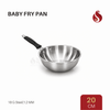 Baby Fry Pan with Bakelite Handle | 18-gauge heavy steel (1.2 mm thickness) | 16 cm, 18 cm, and 20 cm.