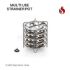 Stainless Steel Laser Printed 5-in-1 Multi-Use Strainer Pot with Lid