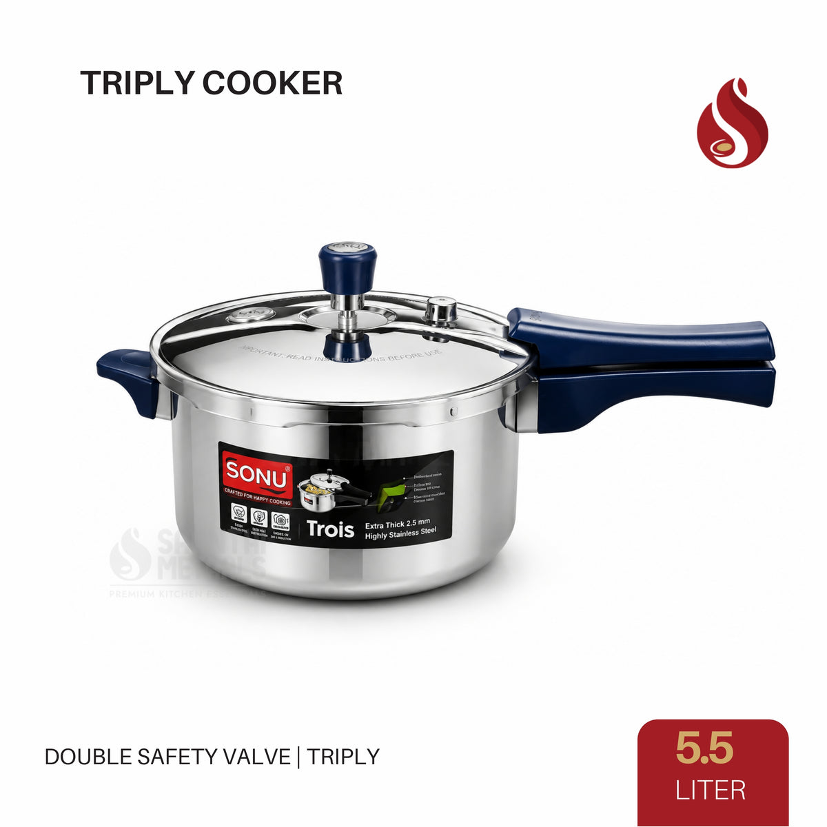Triply cooker 5.5 liter image