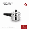 Sonu Belly Shape Pressure Cooker with Sandwich Bottom | 1.5L, 3L, 5L