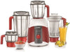 Prestige Elegant V2 750W Mixer Grinder with 4 Jars (Red & White)
