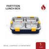 4 Compartment Lunch Box with Spoon - 900ml