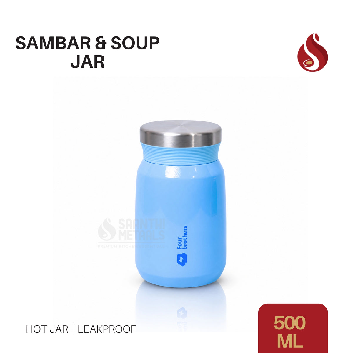 Sambar & Soup Jar 500ml Blue