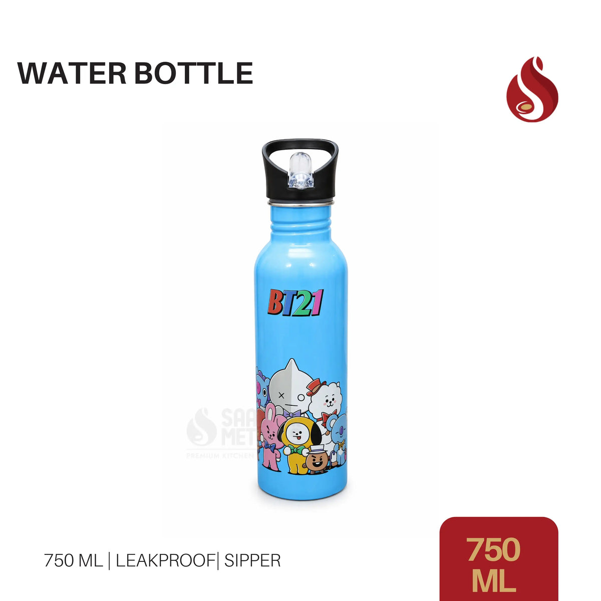 Water Bottle BT21 750ML Blue