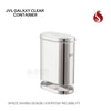 JVL Capsule Shape Galaxy Clear Container - Airtight, Transparent, Durable (For Dry Storage)