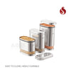 JVL Capsule Shape Galaxy Clear Container - Airtight, Transparent, Durable (For Dry Storage)