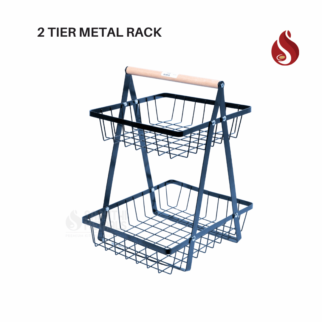 Multi-Purpose Storage Metal Rack (2-Tier & 3-Tier Variants)