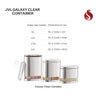 JVL Capsule Shape Galaxy Clear Container - Airtight, Transparent, Durable (For Dry Storage)
