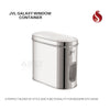 JVL Galaxy Window Storage - Airtight Dry Storage Container with Transparent Window