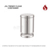 JVL Trendy Clear Container with See through window, Airtight Lid, Ideal for Grains, Snacks, Spices & Dry Fruits
