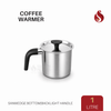Stainless Steel Tea/Coffee/Milk Warmer with Lid and Bakelite handle | Heat-Resistant Handle | Anti-Scald Milk Effortless to Clean | Saucepan for Breakfast Making