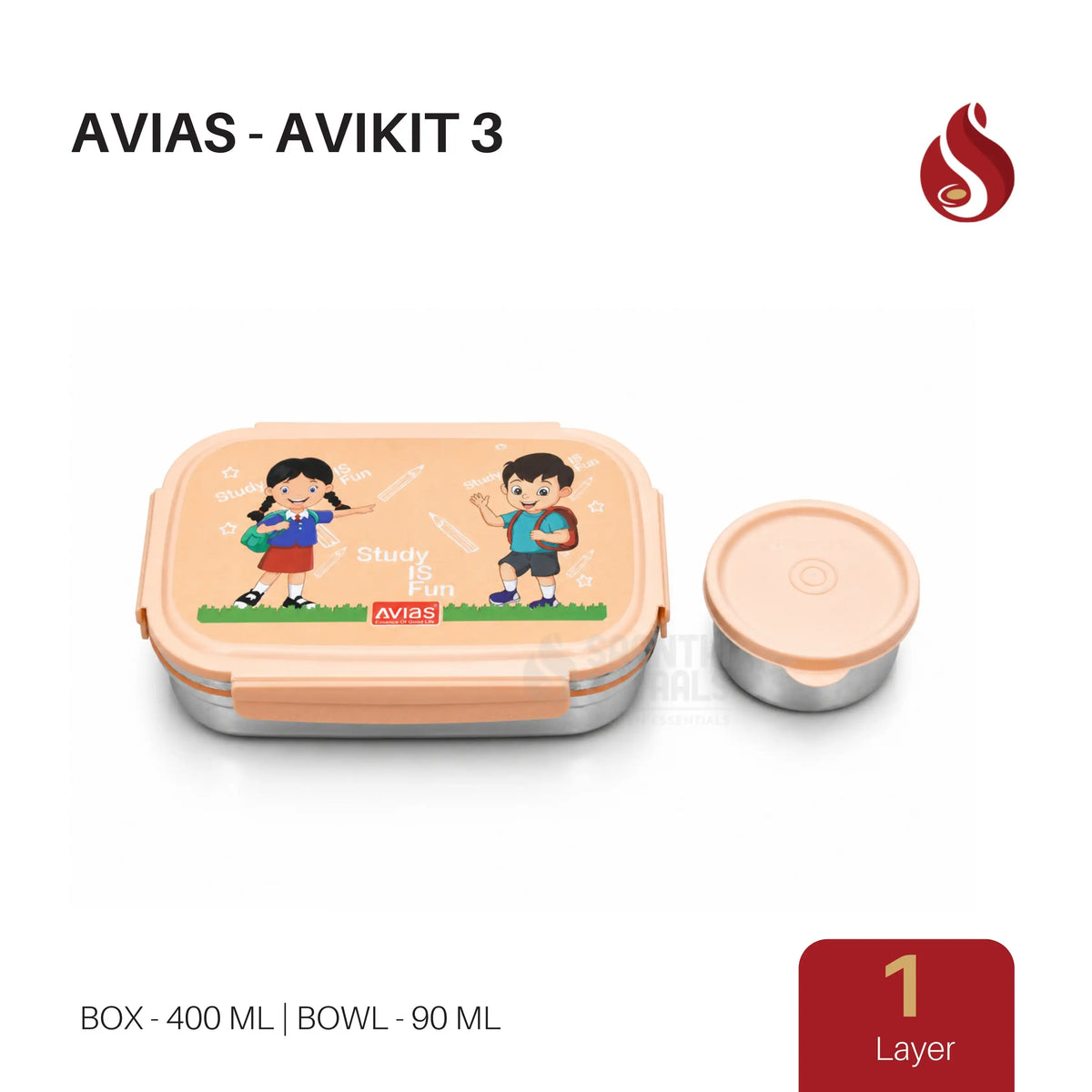 Tiffin Box Avias - Avikit Orange