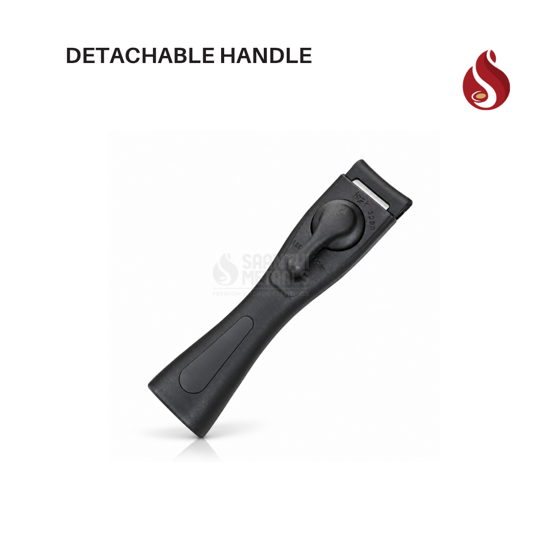 Detachable Handle Cookware | Removable Handle for Pots and Pans | Removable Pan Handle | Universal Pot Handle Replacement | Suitable for Kitchen Cookware