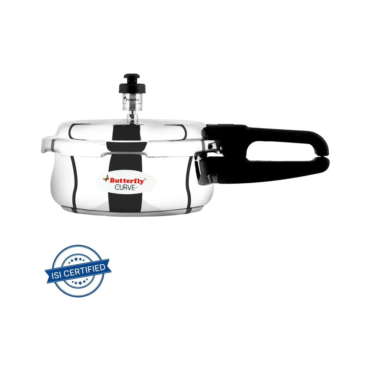 Butterfly Curve Induction Bottom Pressure Cooker – Stainless Steel