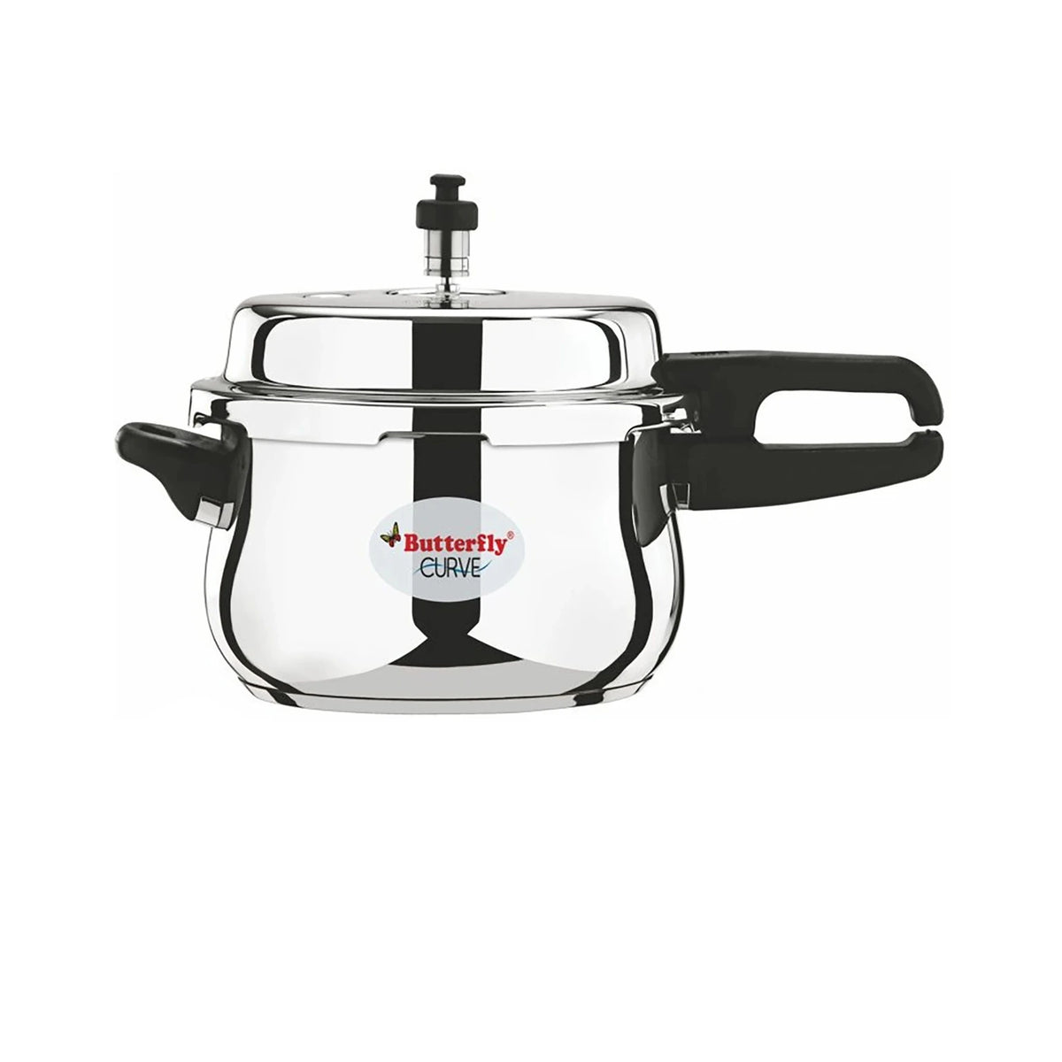 Butterfly Curve Induction Bottom Pressure Cooker – Stainless Steel