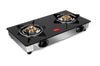 Pigeon by Stovekraft Favourite Glass Top 2 Burner Gas Stove – Manual Ignition (Black)