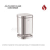 JVL Flossy Clear Storage Container - Airtight, Transparent, Durable (For Dry Storage)