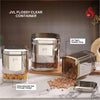 JVL Flossy Clear Storage Container - Airtight, Transparent, Durable (For Dry Storage)