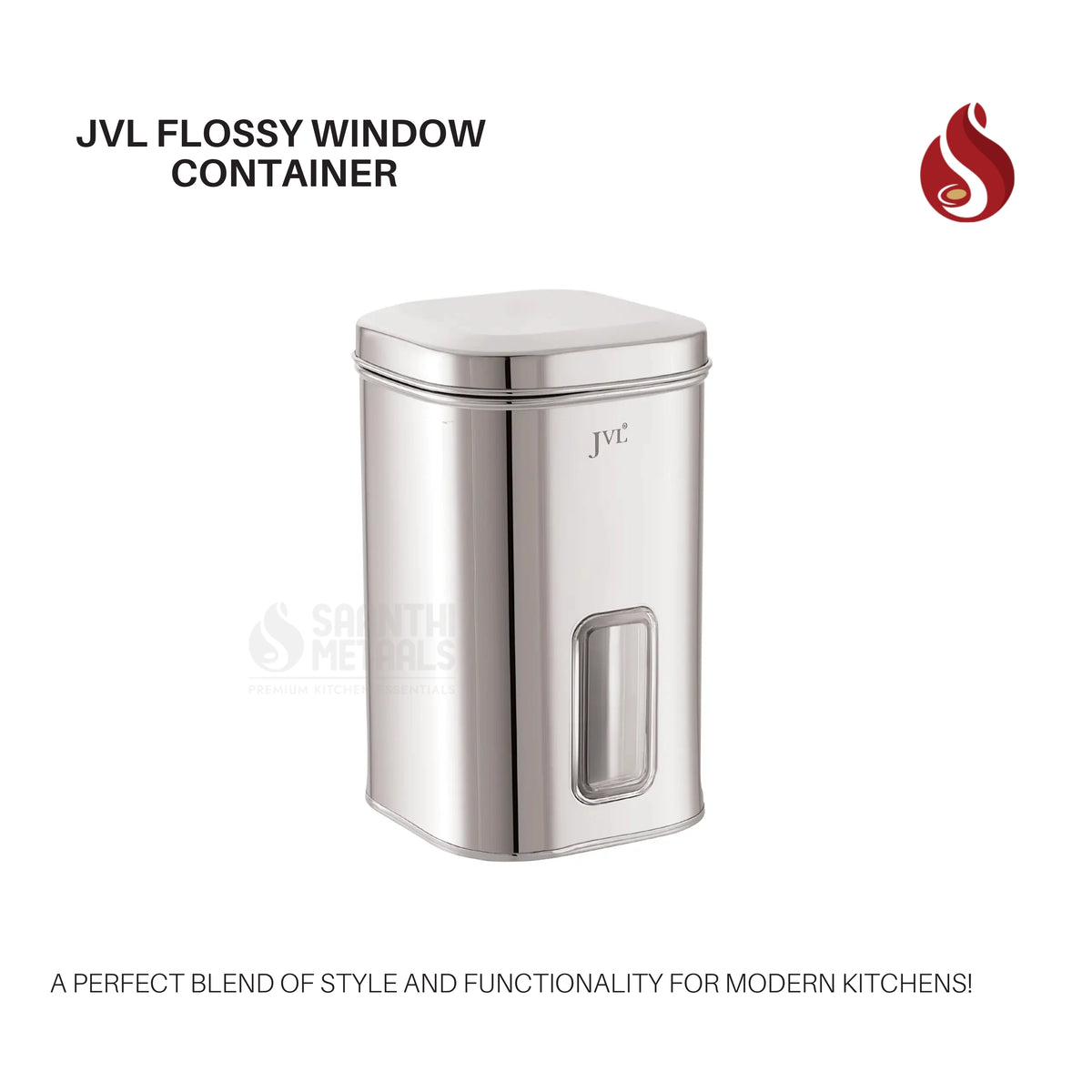 JVL Flossy Window Container