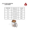 JVL Flossy Window Container